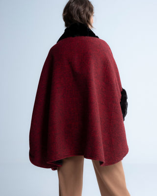 Poncho bicolor Elisa Rojo