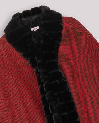 Poncho bicolor Elisa Rojo