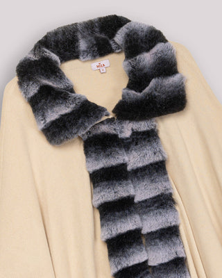 Poncho Pelo Beige Carmen