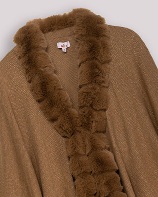 Poncho lurex Petra Caqui
