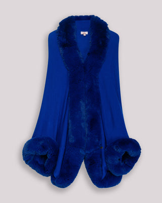Poncho de pelo Telma azul