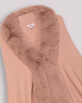 Poncho de pelo Telma rosa
