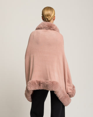 Poncho de pelo Telma rosa