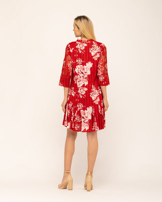 Vestido Corto Rojo Camisero Gardenia