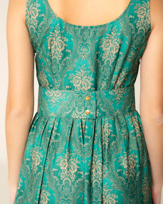 Foto representativa de vestido verde largo amira