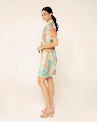 Captura principal de vestido corto encaje en bajo kaori
