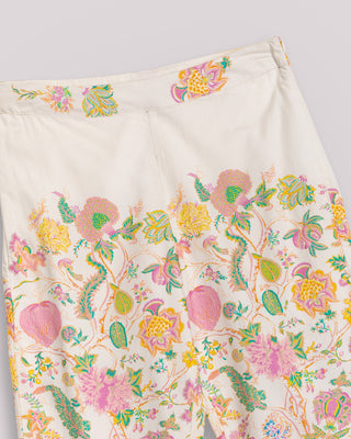 Captura principal de pantalon estampado flores verbena