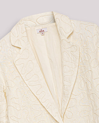 Blazer Blanca Entallada Dory