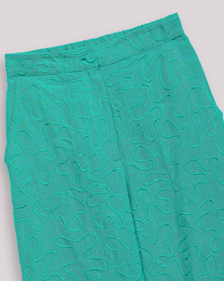 Pantalón De Vestir Turquesa Dory
