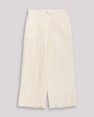 Pantalón Bordado Blanco Dory