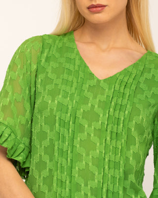 Vestido Corto Boho Verde Pistacho Milos