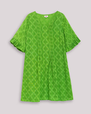 Vestido Corto Boho Verde Pistacho Milos
