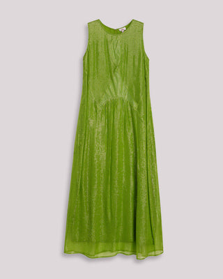 Imagen promocional de vestido verde lentejuelas nayara