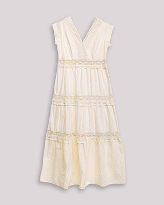 Vestido Crudo Encaje Elisa