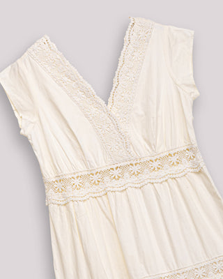 Vestido Crudo Encaje Elisa