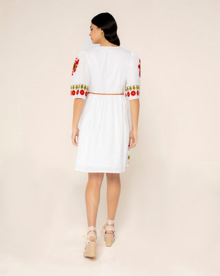 Imagen ilustrativa del artículo: vestido corto blanco boho penelope