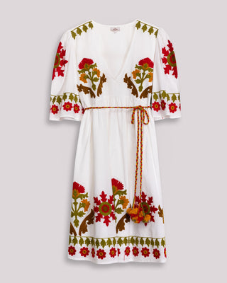 Fotografía destacada de vestido corto blanco boho penelope