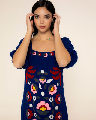 Foto representativa de vestido estampado flores nina