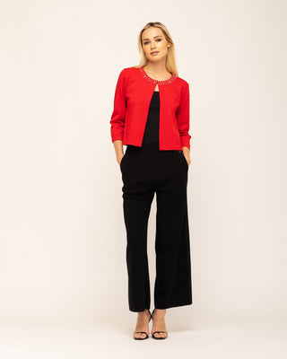 Chaqueta Roja Pedrería Vera