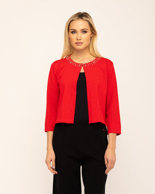 Chaqueta Roja Pedrería Vera