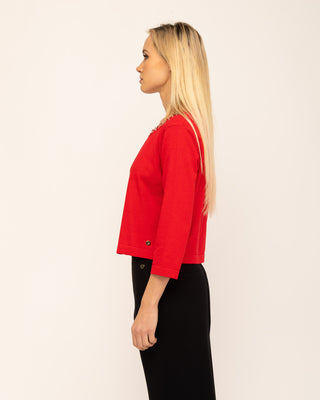Chaqueta Roja Pedrería Vera