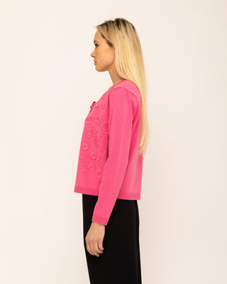 Chaqueta Punto Rosa Selena