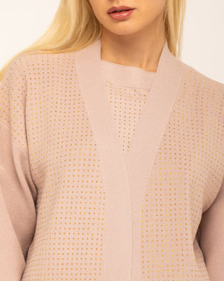 Cardigan Punto Manga Corta Alma