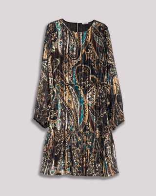 Vestido corto plisado Adelia