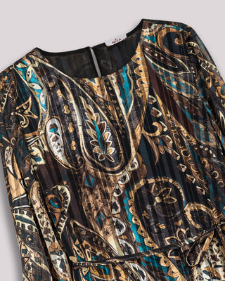 Vestido corto plisado Adelia