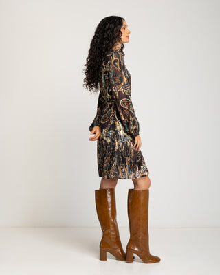 Vestido corto plisado Adelia