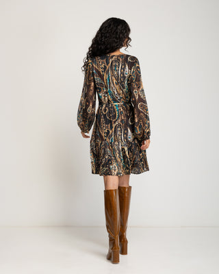 Vestido corto plisado Adelia