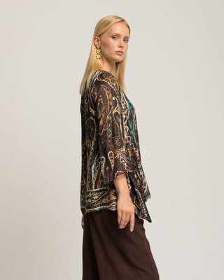 Blusa estampada paisley Adelia