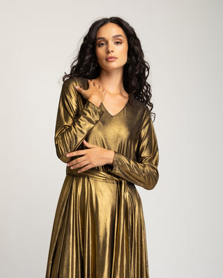 Vestido largo asimetrico Noelia