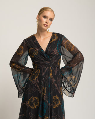 Vestido largo flores Evane