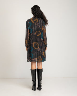 Vestido corto flores Evane