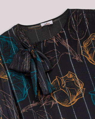 Blusa flores de gasa Evane