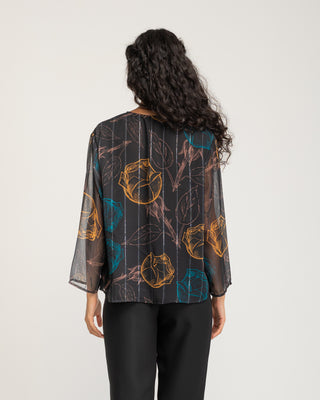 Blusa flores de gasa Evane