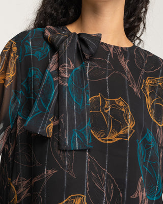 Blusa flores de gasa Evane