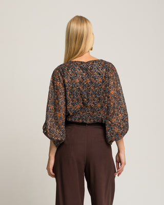 Blusa manga abullonada Lorene