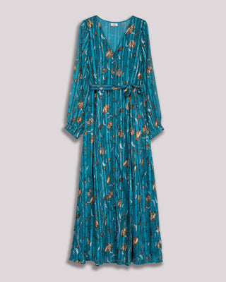 Vestido largo azul turquesa Naiara