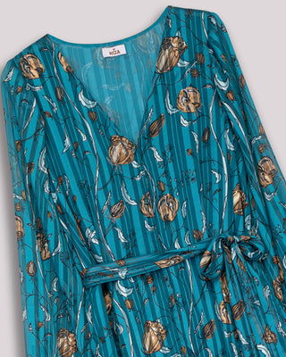 Vestido largo azul turquesa Naiara