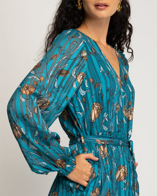 Vestido largo azul turquesa Naiara
