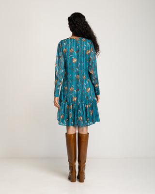 Vestido corto drapeado Naiara