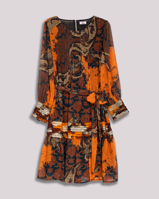 Vestido corto fruncido Varena