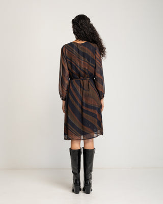 Vestido corto de gasa Celene