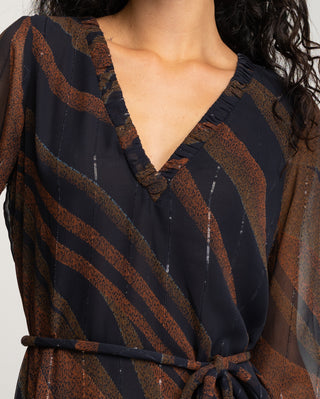 Vestido corto de gasa Celene