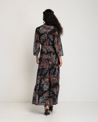 Vestido largo estampado floral Magnolia