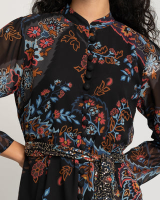 Vestido largo estampado floral Magnolia