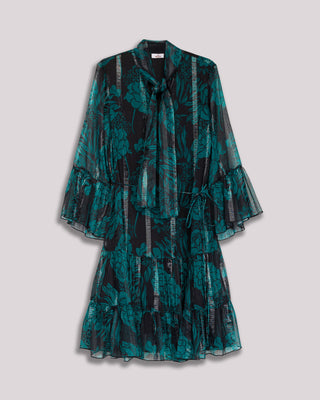 Vestido corto con lazada Liria