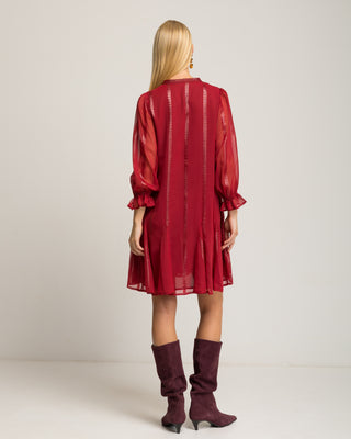 Vestido corto suelto Coralina